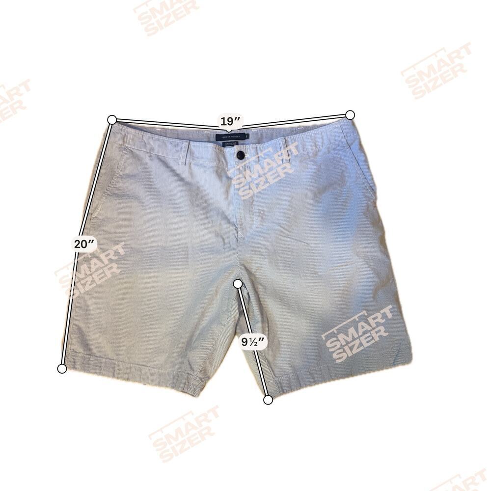 Tommy Hilfiger Seersucker Shorts Blue & White Men's Size 38 Preppy Classic EUC - Picture 8 of 8